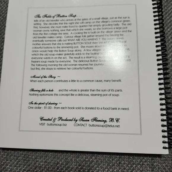 Button Soup Cookbook - Picture 2 of 2